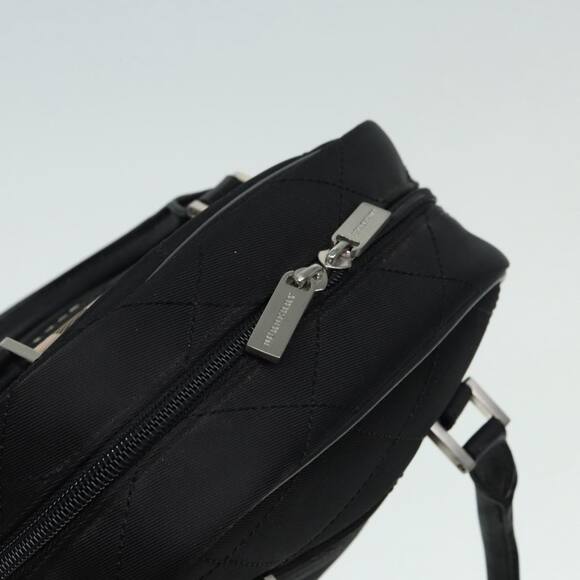Burberry Hand Bag Nylon Black Silver - Picture 7 of 16